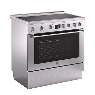 Induction Range 3D Model Kit 3D model image 1 