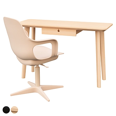 Modern Workspace Set Lisabo Odger 3D model image 1 