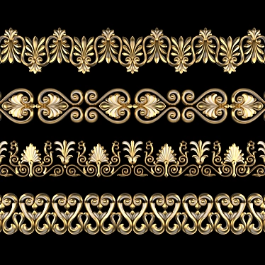 Elegant Ornament Pack 3D Models 3D model image 1 