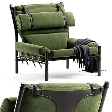 Arne Norell Inca Lounge Chair 3D model image 1 