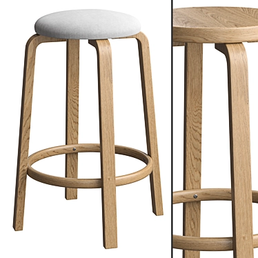 Modern Artek Bar Stool Design 3D model image 1 