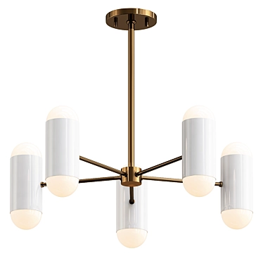 Elegant Hal Chandelier Light Model 3D model image 1 
