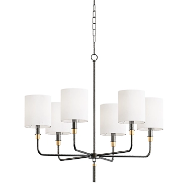 Elegant Gideon Chandelier Modeller Venumblack 3D model image 1 