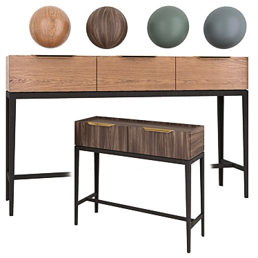 Metropolitan Console Set Variety 3D model image 1 