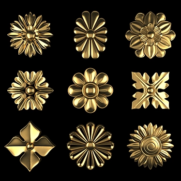 Luxury Ornament 3D Models Pack 3D model image 1 