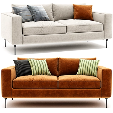 Contemporary Neo Sofa in 3D 3D model image 1 