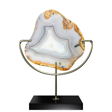 Karruan Agate Sculpture: Elegant Modern Design 3D model image 1 