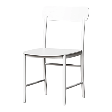 Modern Figurine Grey Oak Chair 3D model image 1 