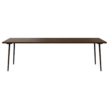 In Between SK6 Smoked Oak Dining Table 3D model image 1 