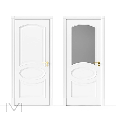 London Series Interior Doors 3D model image 1 