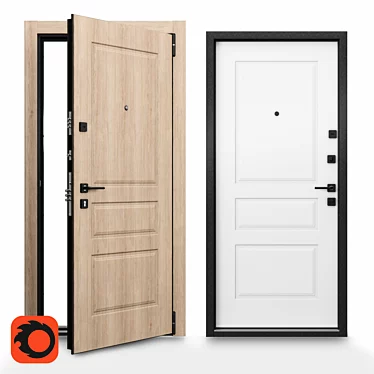 Delta PRO: Timeless Door Excellence 3D model image 1 