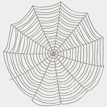 Spider Web Wall Decoration 3D model image 1 