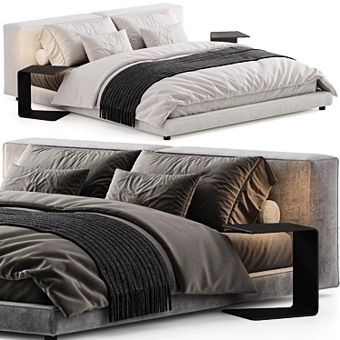 NeoWall Bed by Living Divani 3D model image 1 
