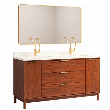 Warrenton Walnut Double Vanity by Rejuvenation