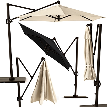 Round Cantilever Outdoor Patio Umbrella Pottery Barn