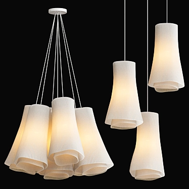 Elegant Tempo Andante Pendant Light 3D model image 1 