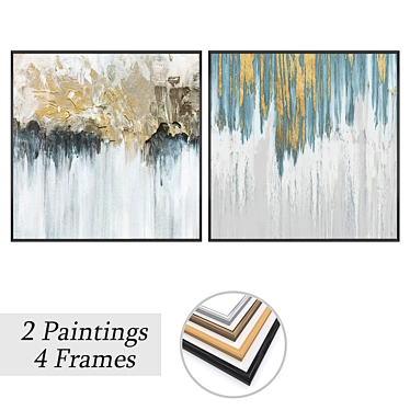 Assorted Wall Painting Set 3D model image 1 