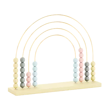 Rainbow Large Abacus Toy by Odin Parker 3D model image 1 