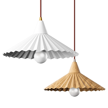 Emilian Conical Pendant Lamp 3D model image 1 