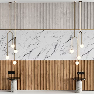 Customizable Decor Panels & Lighting 3D model image 1 