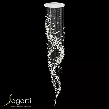 Elegance in Light Chandelier 3D model image 1 