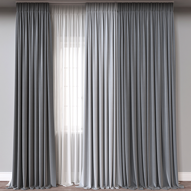  3D Curtain Model Export 111k 3D model image 1 