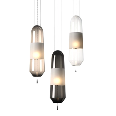 Elegant Drop OKY Pendant Light 3D model image 1 