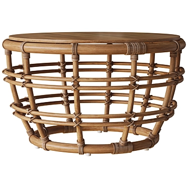 Savannah Rattan Coffee Table Model 3D model image 1 