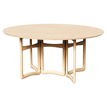 HM6 Drop Leaf Dining Table 3D model image 1 