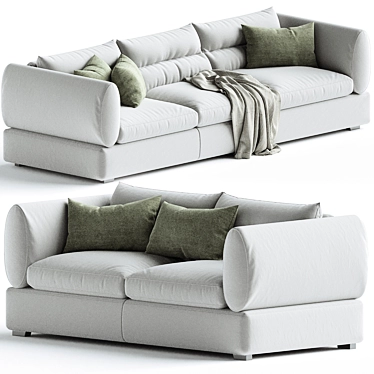 Elegant Parma Sofa Set 3D model image 1 