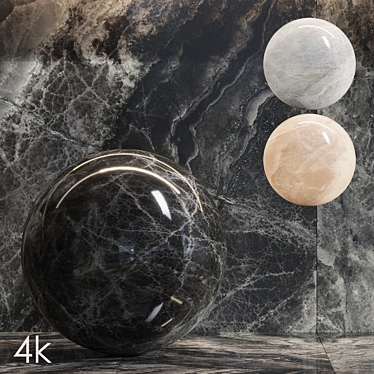 Cifre Ceramica Set 20 - Lixium Marble Bundle - 3 Colors: Black, Gray and Cream / 4k