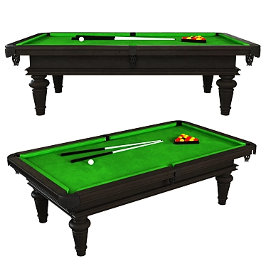 Classic Pool Table 3D Model 3D model image 1 