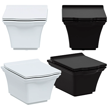 STWORKI Khadsten Wall-Hung Toilet 3D model image 1 