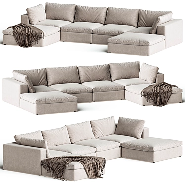 Modular Sectional Roma Linen 2014 3D model image 1 