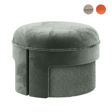 Elegant L’Unité Pouf Design 3D model image 1 