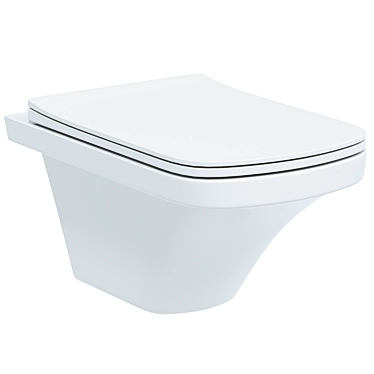 Modern Hanging Toilet Xalmstad 3D model image 1 