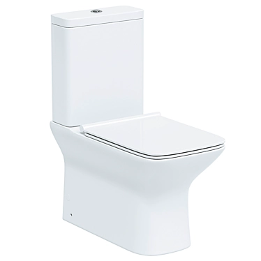 Vesteros Compact Toilet with MicroLift 3D model image 1 