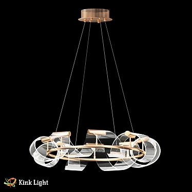 Ranni Gold Pendant Light 3D model image 1 