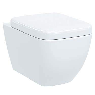 Vitra Shift Wall-Hung Toilet 3D model image 1 