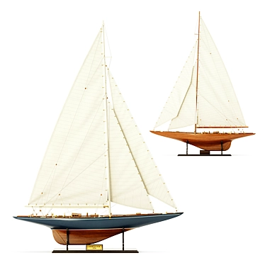 Low Poly Endeavour 1934 Yacht 3D model image 1 