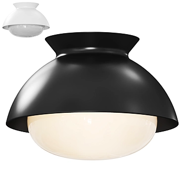 Elegant Lucerne Flush Mount Lighting 3D model image 1 