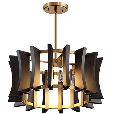 Elegant Garcia Convertible Chandelier 3D model image 1 