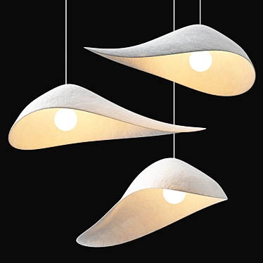 Elegant Cala Suspension Lamp 3D model image 1 