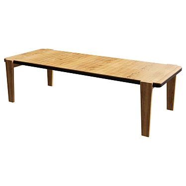 Teak Dining Table Hazel 3D model image 1 