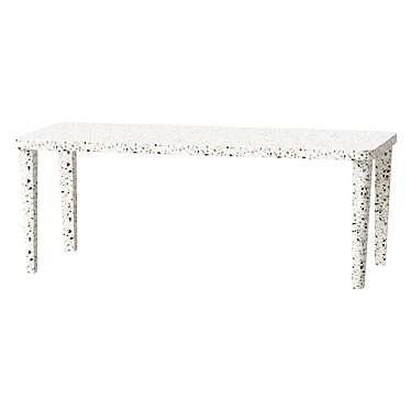Terrazzo Dining Table Beauty 3D model image 1 