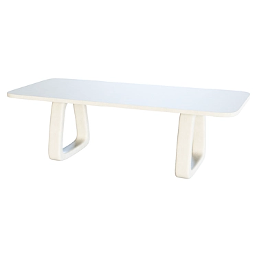 Terrazzo Dining Table: BIMA Elegance 3D model image 1 