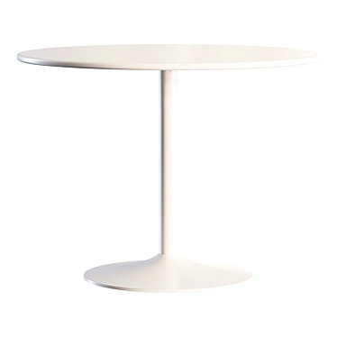 Title: Elegant White Dining Table 3D model image 1 