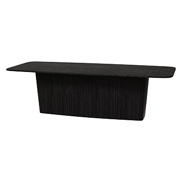 Sleek Origin Black Metal Table 3D model image 1 