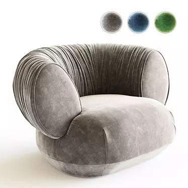 Luxurious NANAMI Armchair with 4K Textures 3D model image 1 