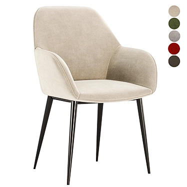 Konna Chair | 5 Colors 3D model image 1 